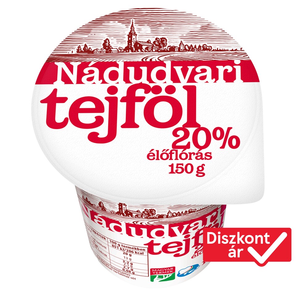 Nádudvari Sour Cream with Live Culture 20% 150 g