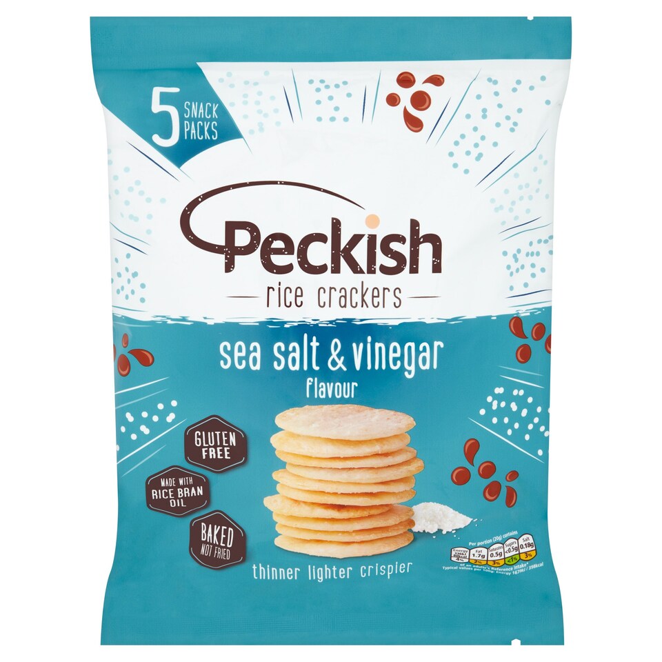image 1 of PECKISH SALT & VINEGAR MULTI PACK 5X20G