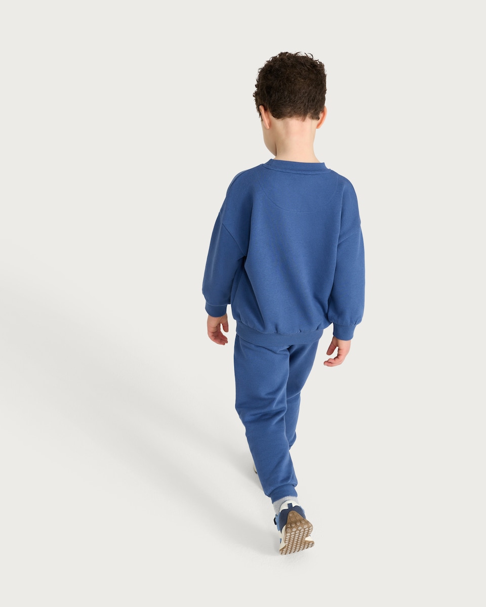 image 1 of Bluey 2-Piece Cotton Rich Let's Explore Sweatshirt and Joggers Set in Blue