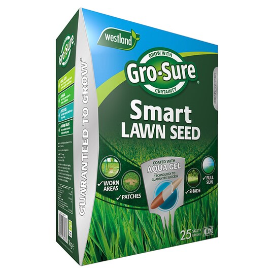 GroSure Smart Lawn Seed 25 Sqm Tesco Groceries