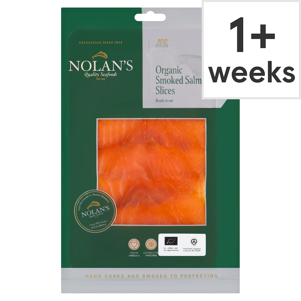 Nolans Irish Organic Smoked Salmon 100G