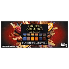 GREEN & BLACK'S Organic Milk & Dark Miniature Bars 12X15g