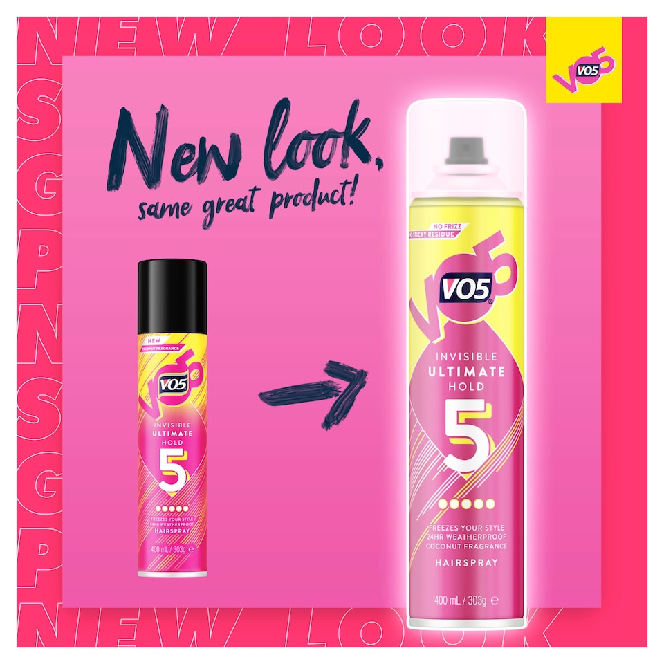 image 1 of Vo5 Ultimate Hold Hair Spray 400Ml