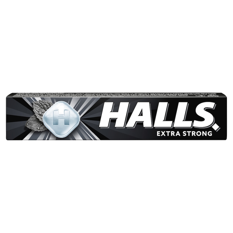 Halls extra erős mentol-eukaliptuszízű töltetlen keménycukorka 33,5 g