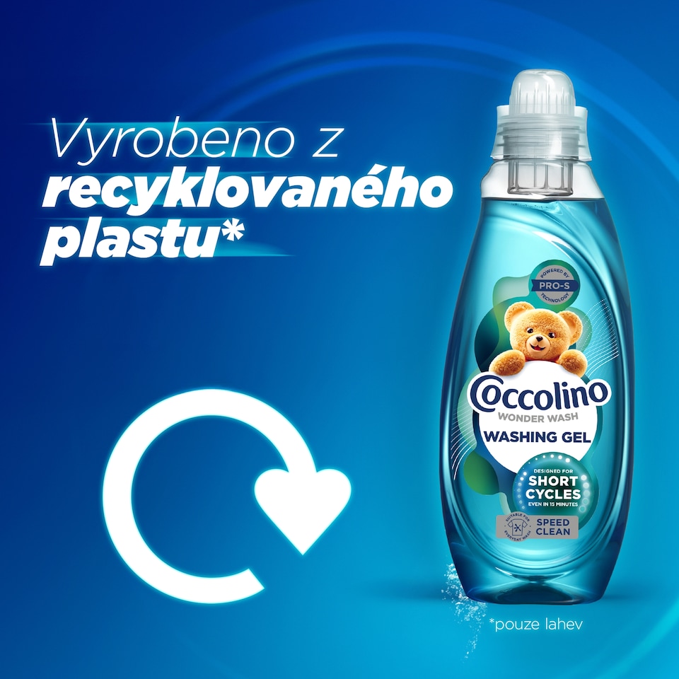 Obrázek 1 pro produkt Coccolino Wonder Wash prací gel Speed Clean 37W 1,48l