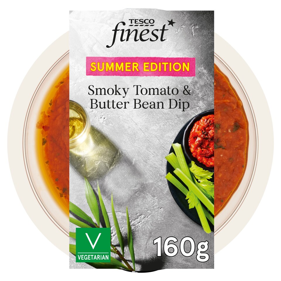 Tesco Finest Smoky Tomato & Butterbean Dip 160G Tesco Groceries
