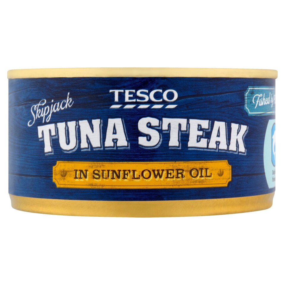 Tesco Tuna Steak In Sunflower Oil 198G Tesco Groceries