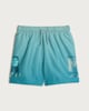 image 1 of Minecraft Print Drawstring Swim Shorts in Blue