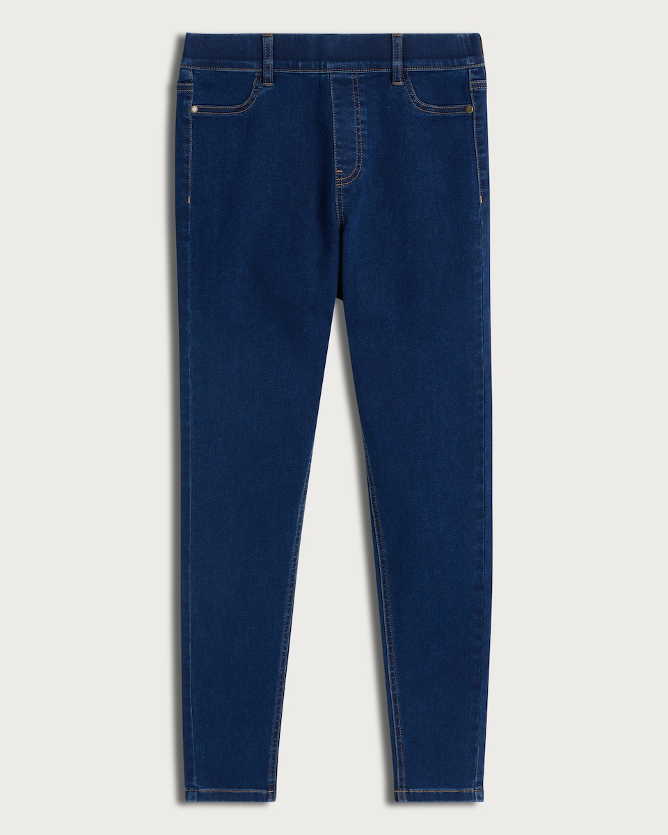 image 1 of F&F High Rise Skinny Fit Jeggings in Navy