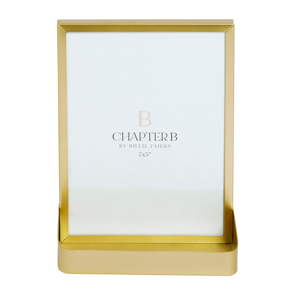 image 1 of Chapter B Gold Shelf Photo Frame 5X7