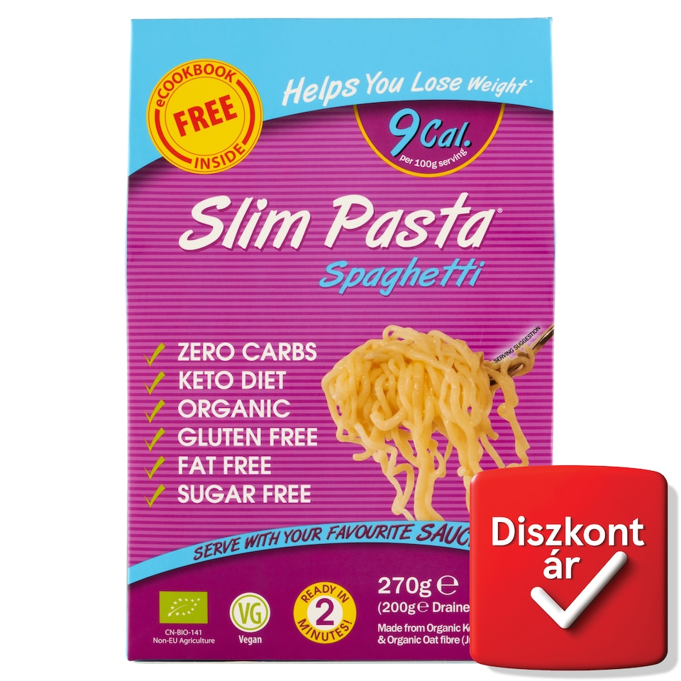 Slim Pasta Spaghetti bio zabrost és konjak mannán alapú készítmény 270 g