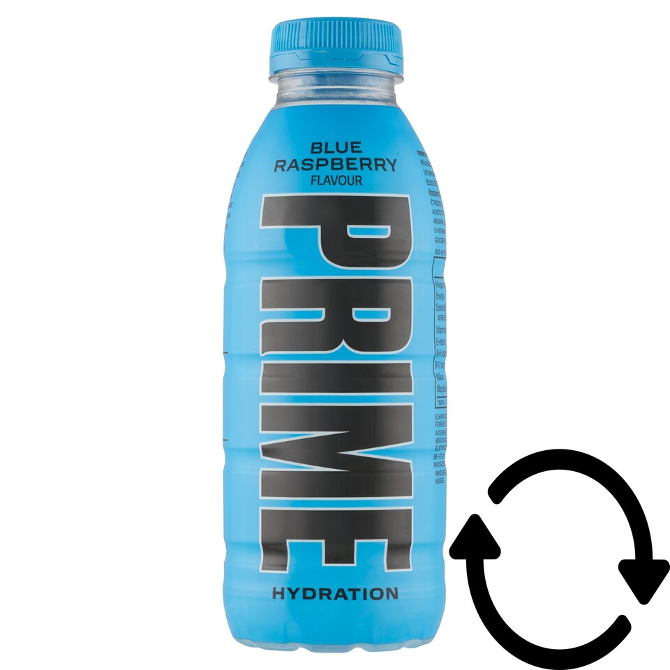 Prime Hydration málnaízű szénsavmentes üdítőital hozzáadott vitaminokkal 500 ml