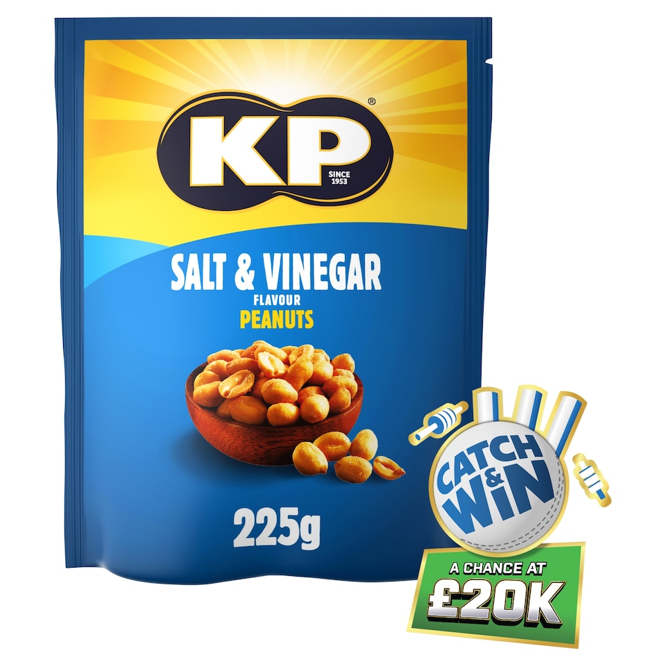 image 1 of Kp Salt & Vinegar Peanuts 225G