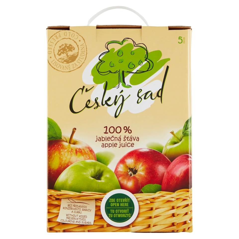 Český sad 100% jablečná šťáva 5l