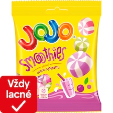 JOJO Smoothies želé cukríky s jogurtovo-ovocnými príchuťami 80 g