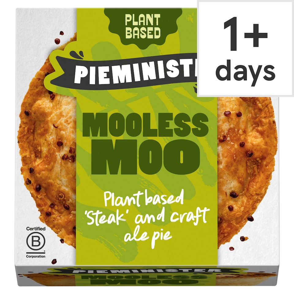 Pieminister Mooless Moo pie with plant based 'steak' and Craft Ale 255g