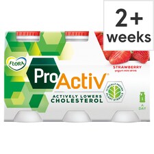 Flora Pro.Activ Strawberry Yoghurt Mini Drink 6X100g