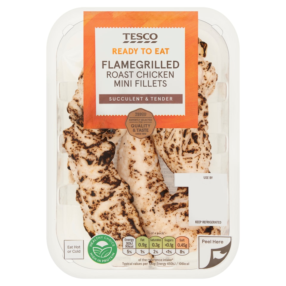 Tesco Flame Grilled Chicken Breast Mini Fillets 170g