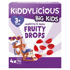 Kiddylicious Fruity Drops - Raspberry & Apple 4x16g