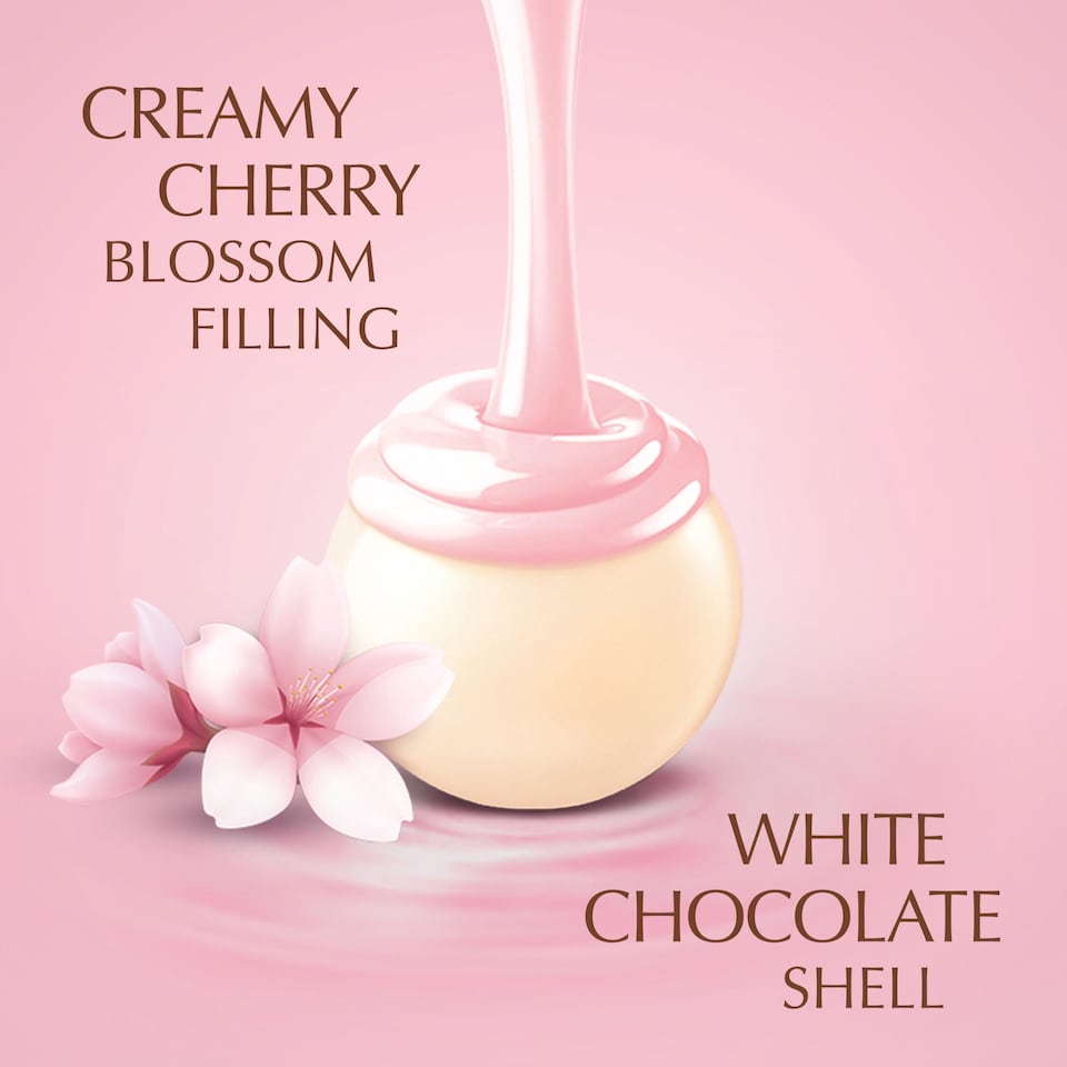 image 1 of LINDOR Lindt Cherry Blossom White Chocolate Truffle Box 200g