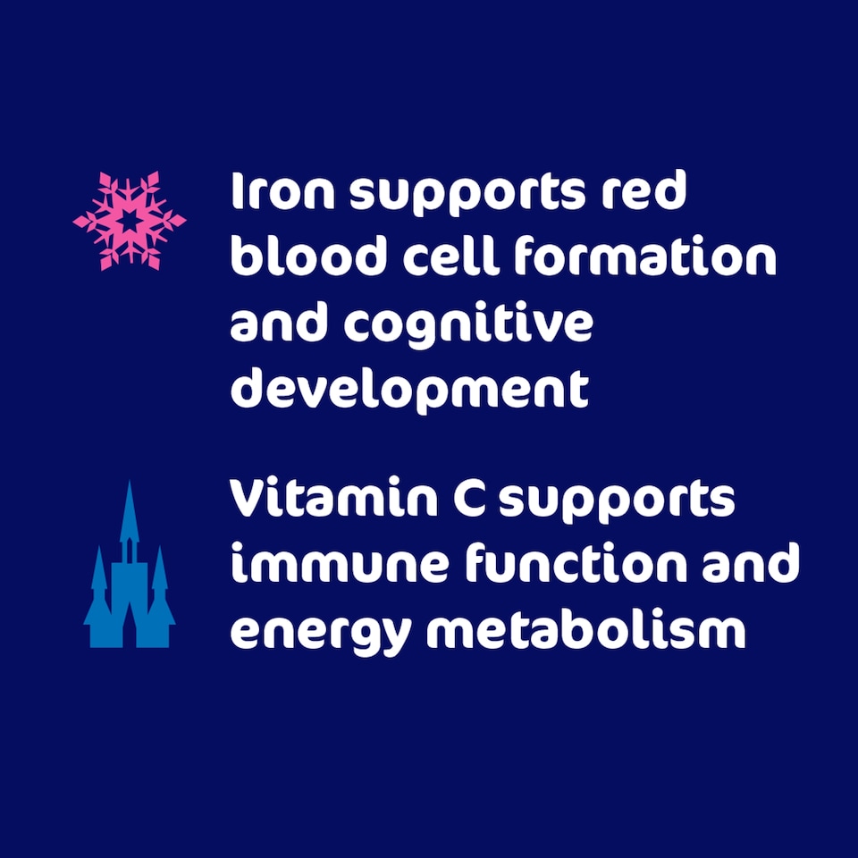 image 1 of Haliborange Disney Frozen Iron & Vit C Blackcurrant 60s