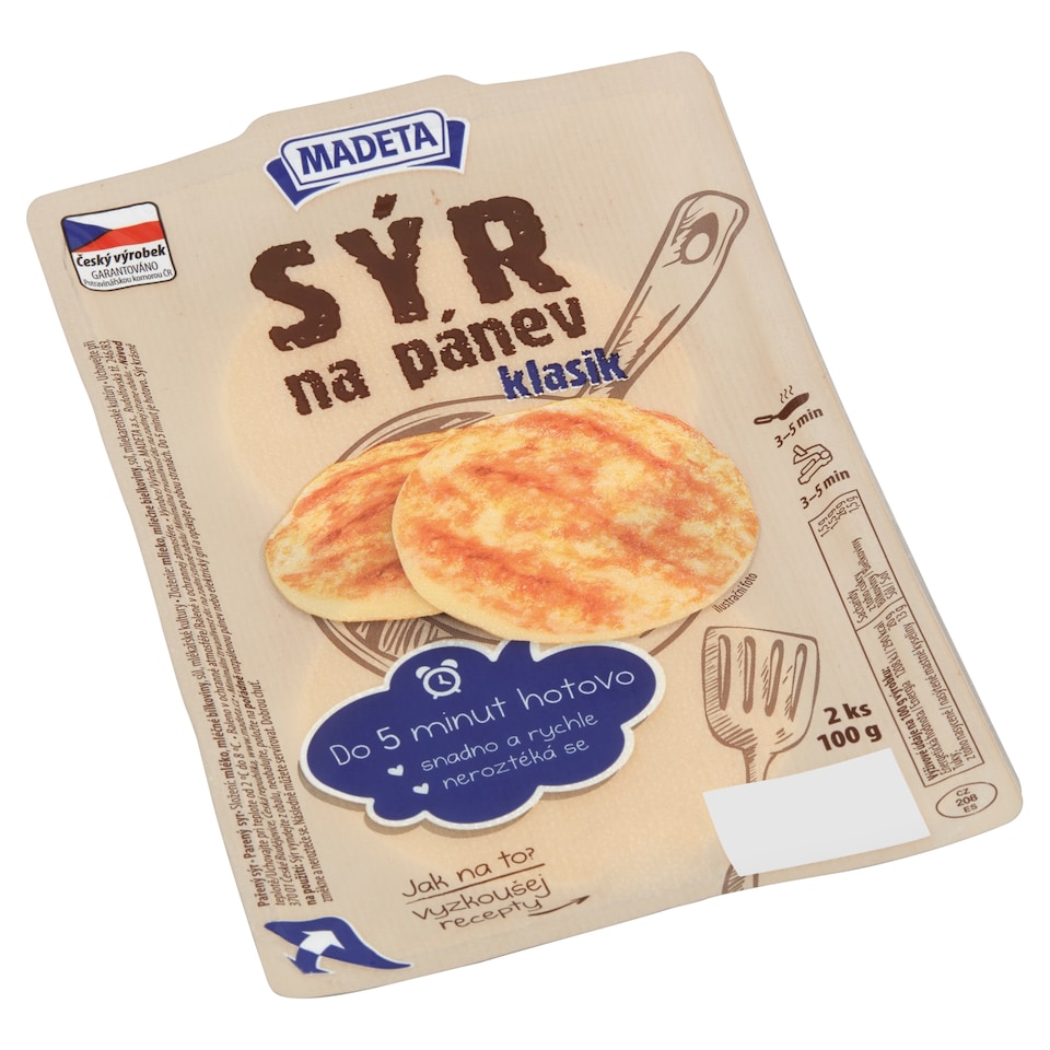 Obrázek 1 pro produkt Madeta Sýr na pánev klasik 2 ks 100g