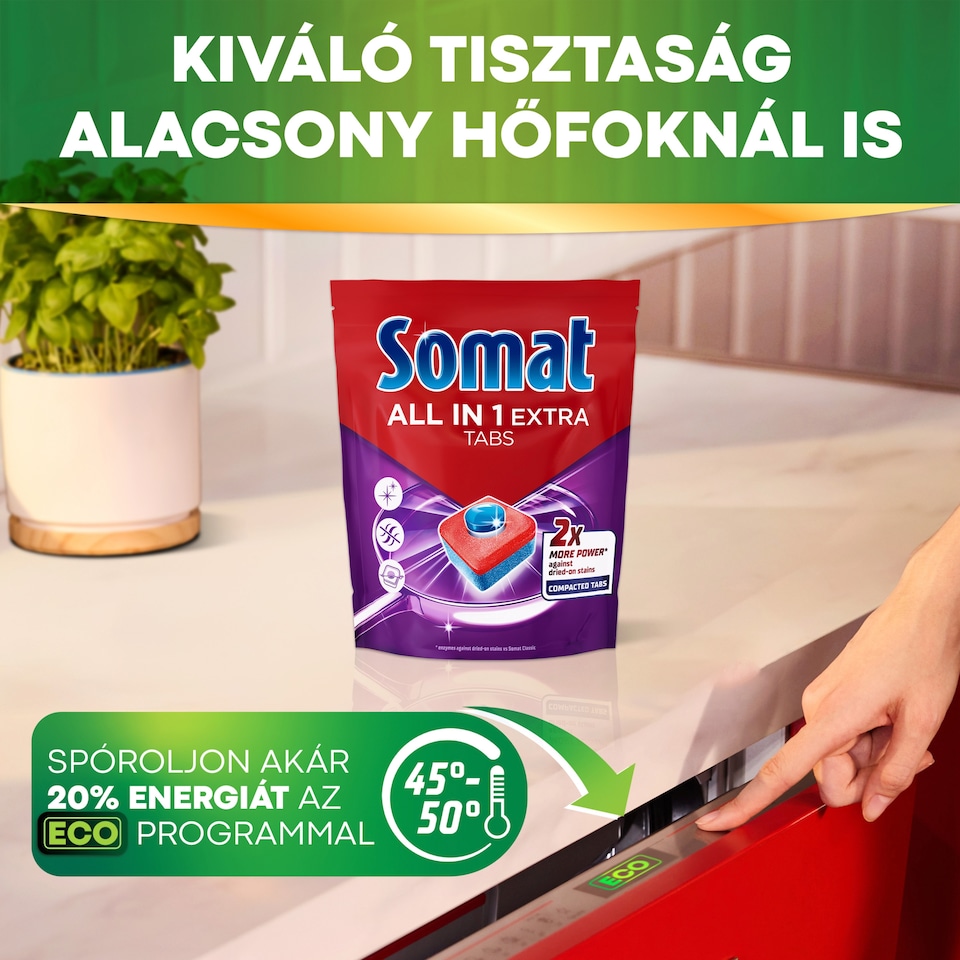 Somat All in One Extra mosogatógép tabletta 75 db  1. kép