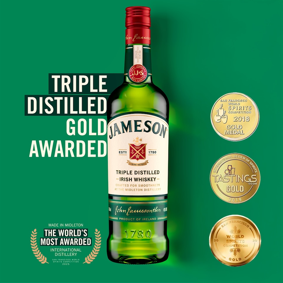 image 1 of Jameson Triple Distilled Irish Whiskey 1 Litre