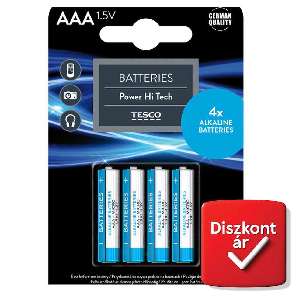 Tesco Hi Tech elem "AAA" 4 db
