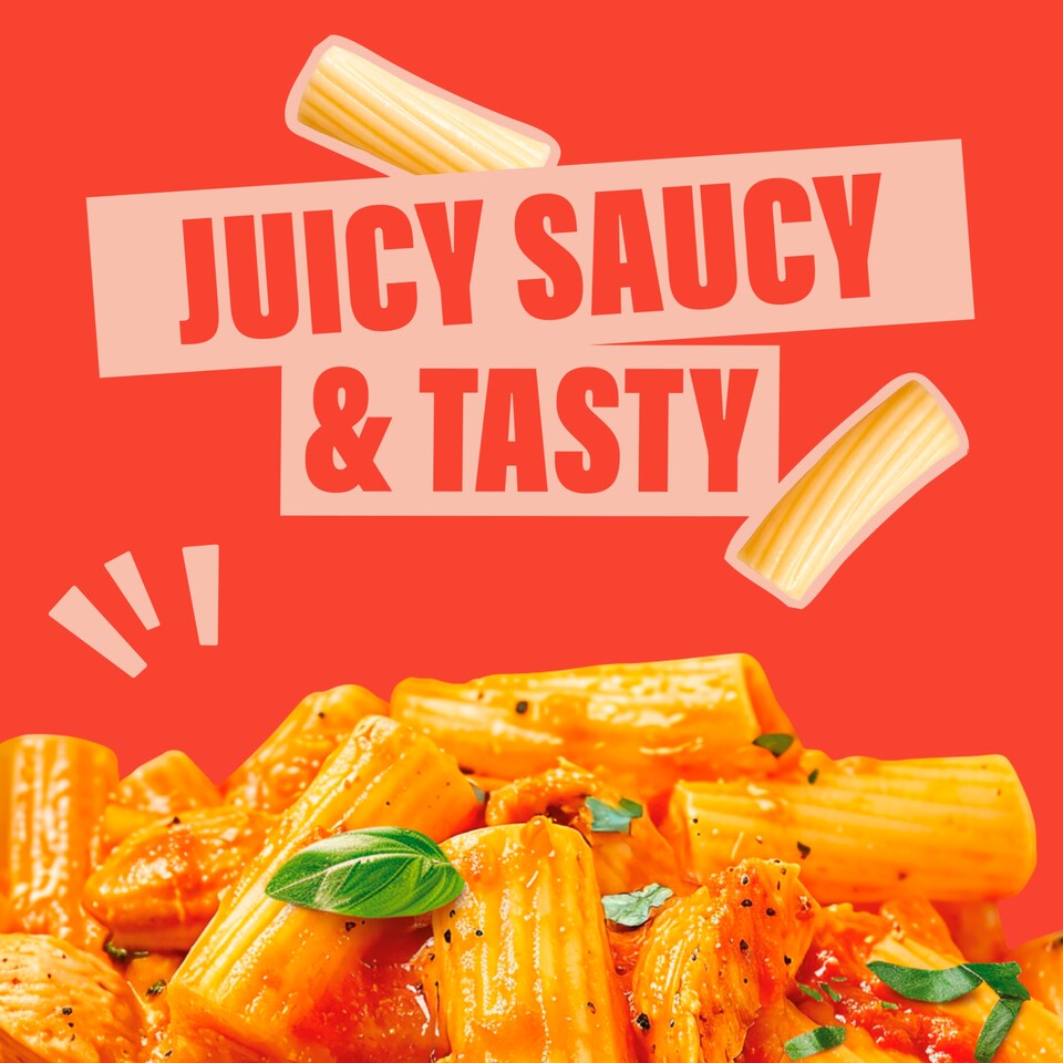 image 1 of Dolmio Feasts Creamy Tomato and Chicken Rigatoni Pasta Ready Meal 250g