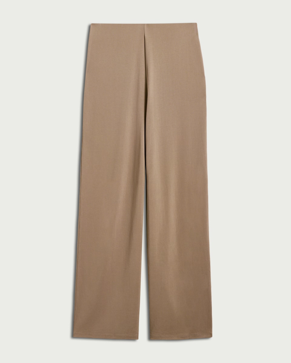 image 1 of F&F Wide Leg Co-ord Trousers in Mink