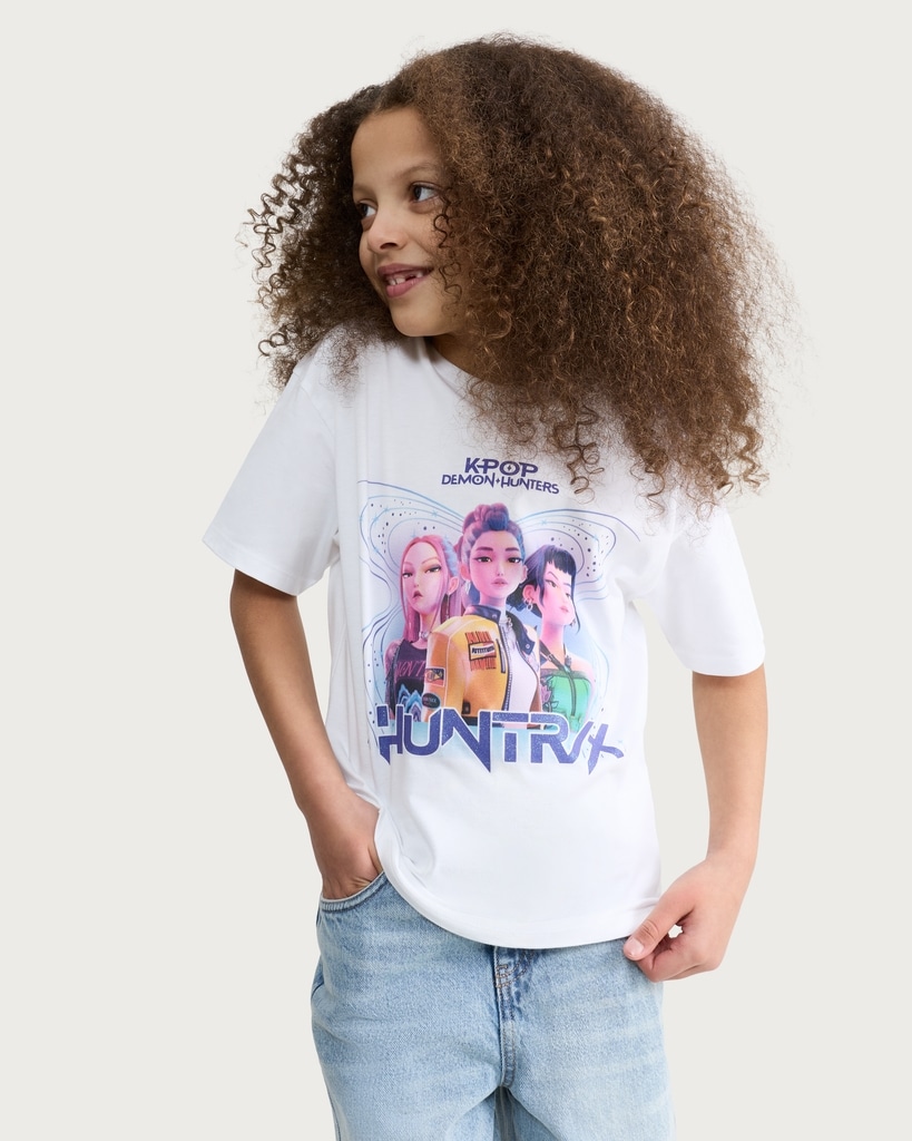 K-Pop Demon Hunters Pure Cotton Huntrix T-Shirt in Multi
