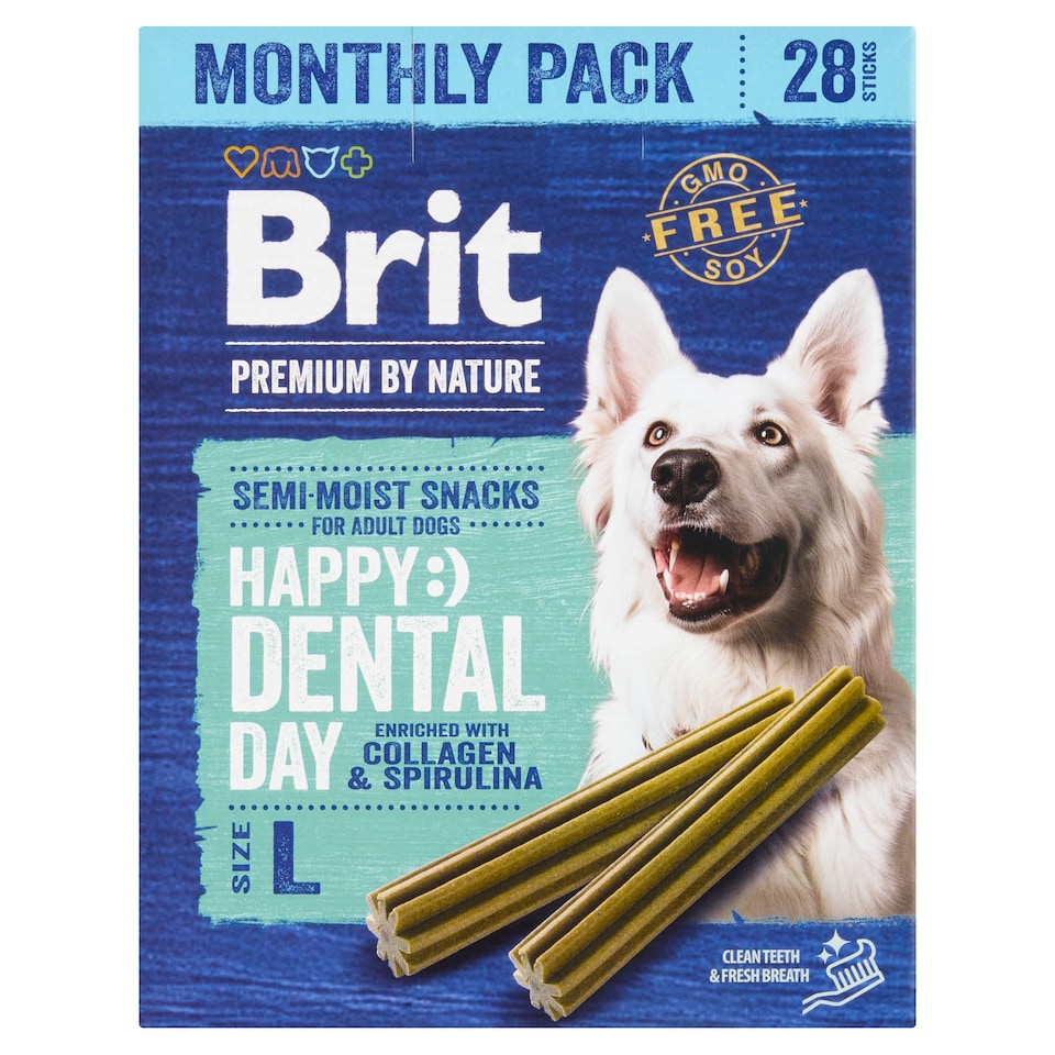 image 1 of Brit Premium by Nature Dental Stick L with Collagen and Spirulina 1.0kg
