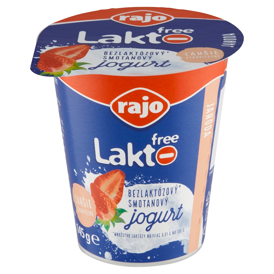 obrázok 1 z Rajo Lakto Free Smotanový jogurt jahoda 145 g