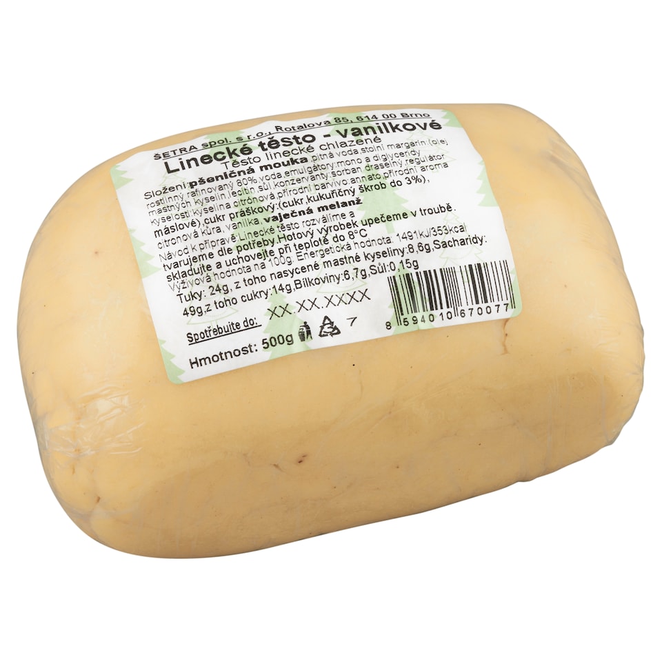 Šetra Linecké těsto vanilkové 500g