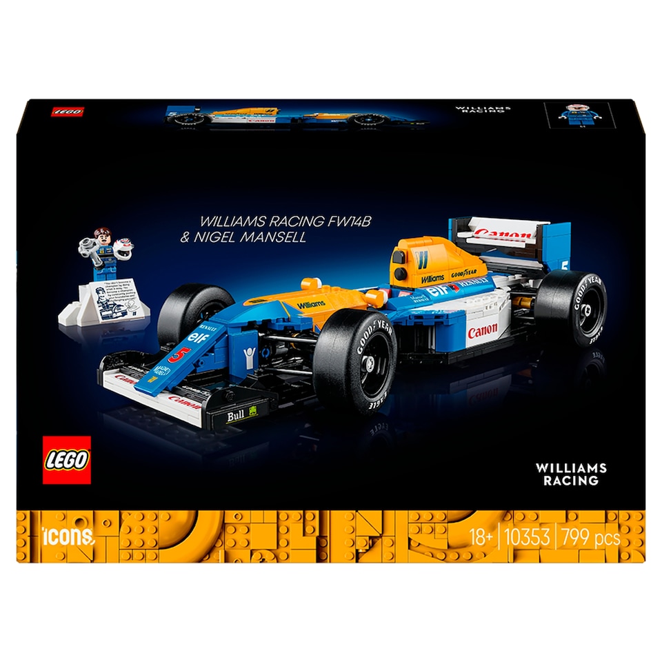 image 1 of LEGO Icons 10353 Williams Racing Fw14B & Nigel Mansell