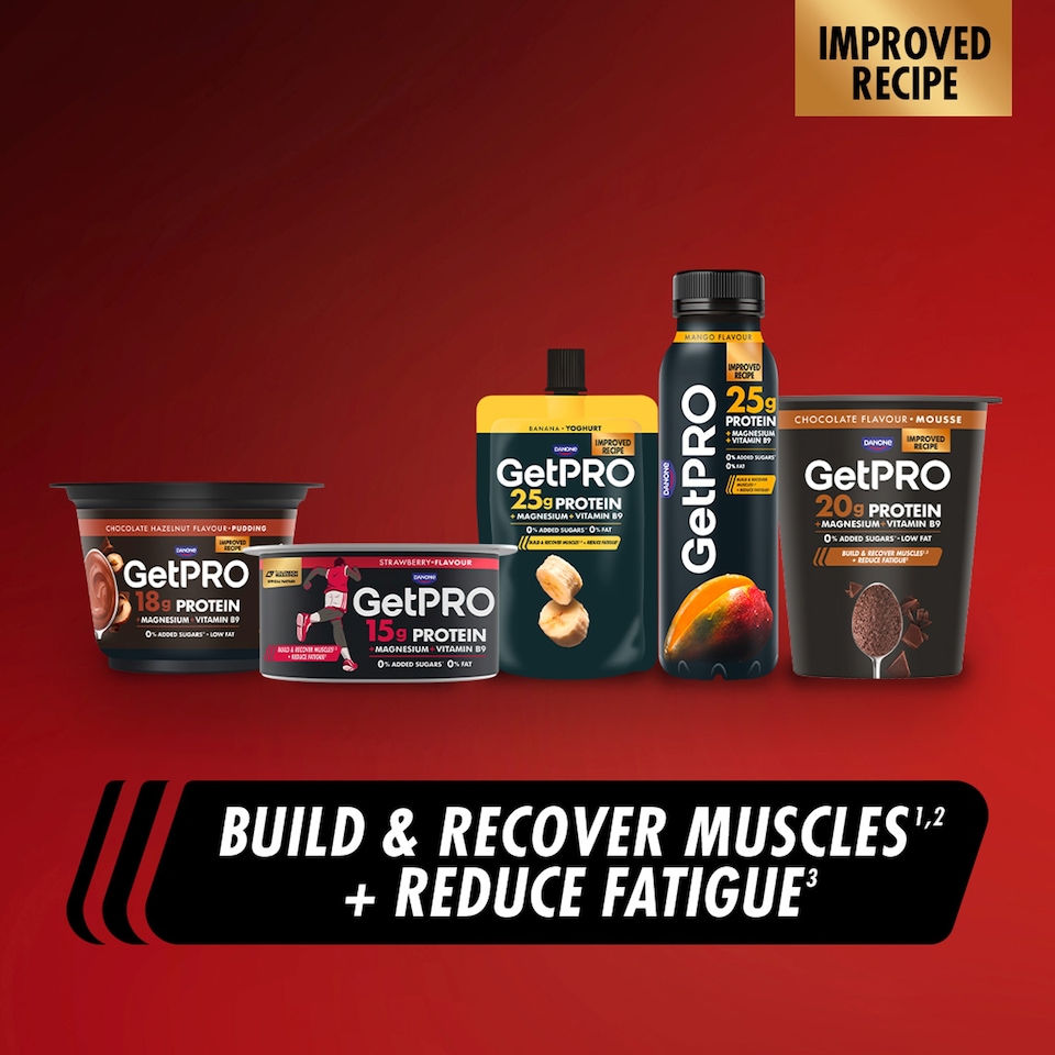 image 1 of GetPro 25g Strawberry High Protein Yoghurt Drink 300g