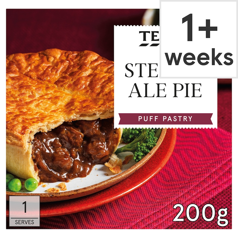 Tesco Steak & Ale Puff Pie 200G