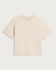 image 4 of F&F Boys Pure Cotton Pocket Front Short Sleeved T-Shirt in Stone