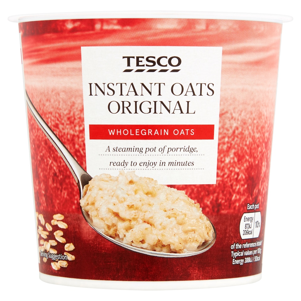 Tesco Instant Oats Original Porridge 55G