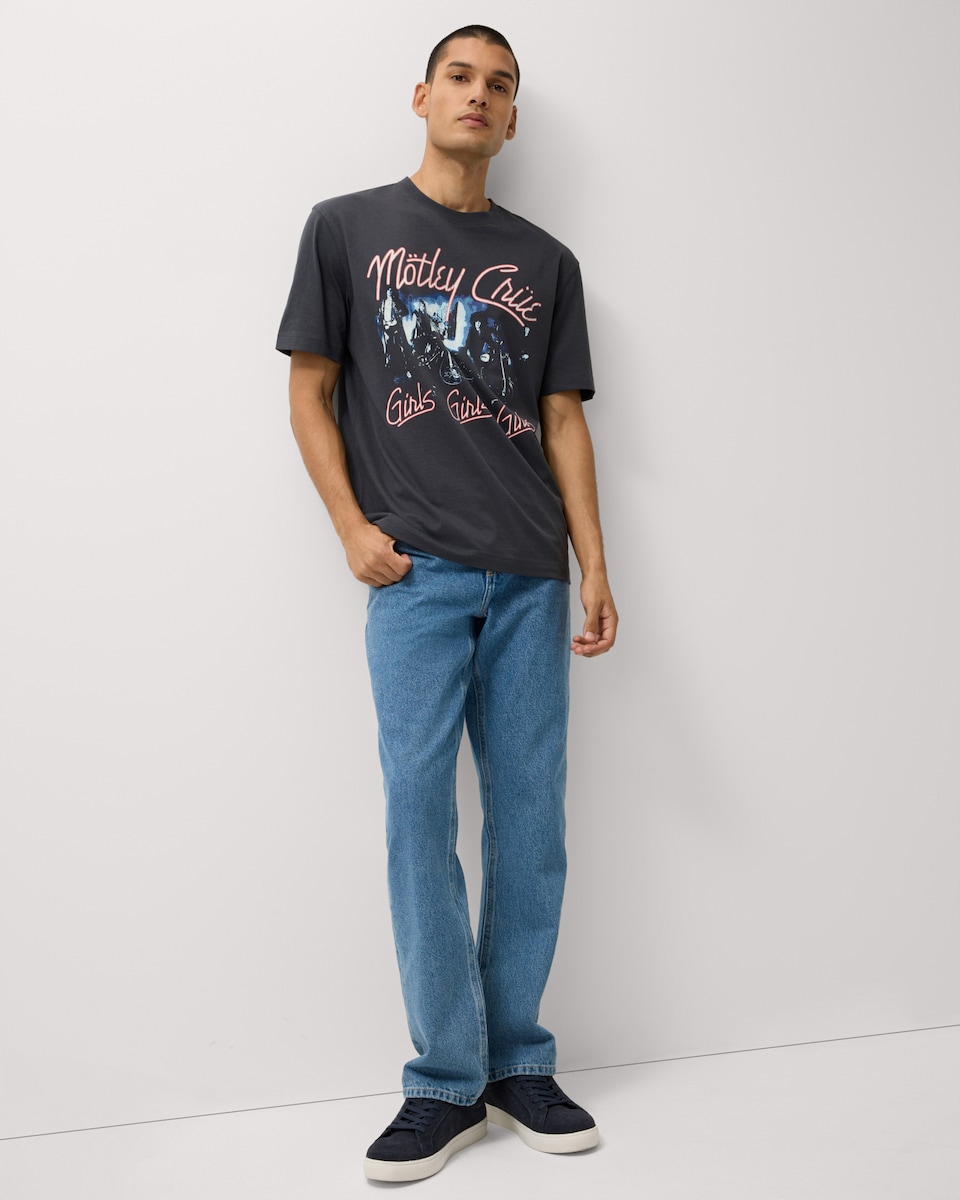 image 1 of Mötley Crüe Pure Cotton T-Shirt in Grey