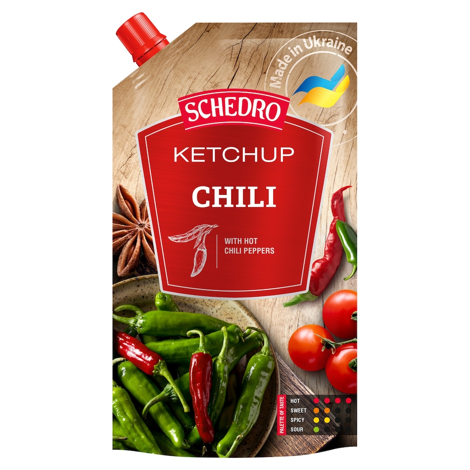 Schedro paradicsom ketchup chilis ízesítéssel 250 g