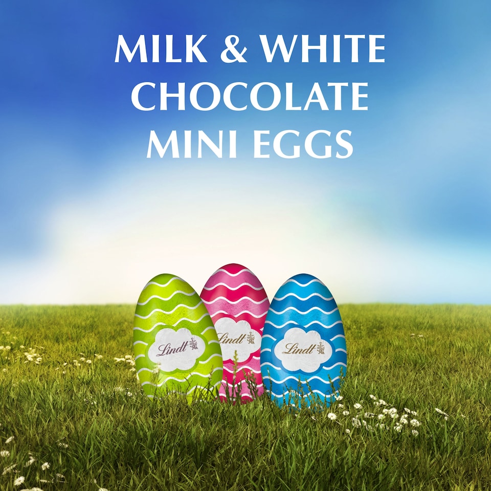 image 1 of Lindt Mini Eggs Milk Chocolate With Creamy Filling 80G