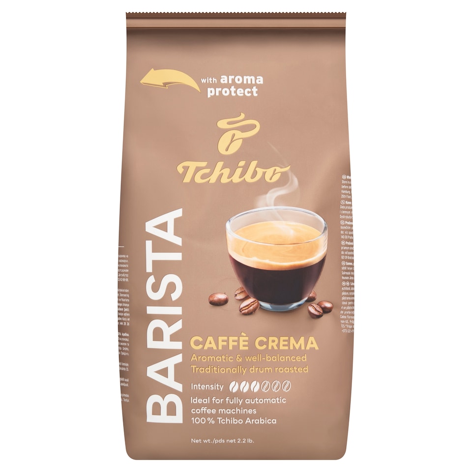 Tchibo Barista Caffè Crema Roasted Coffee Beans 1000g