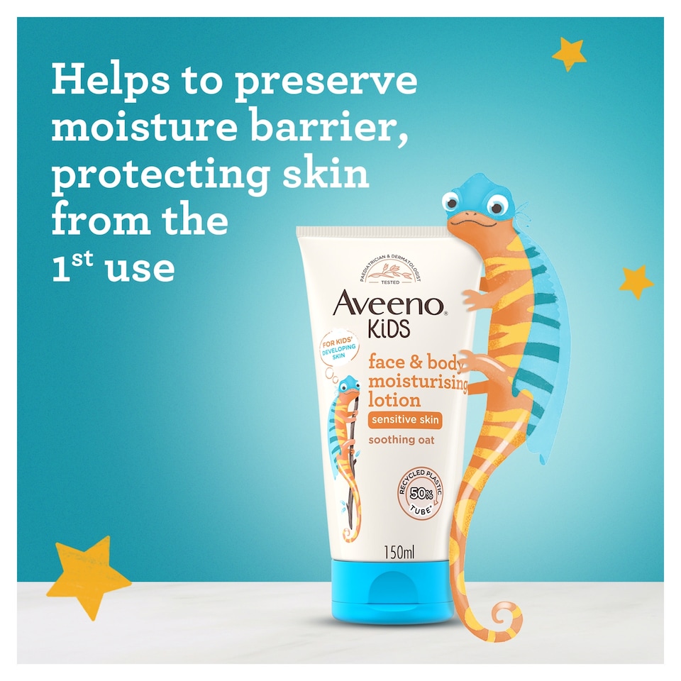 image 1 of Aveeno Kids Moisturising Face & Body Lotion Kids Moisturiser 150ml