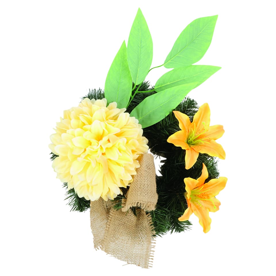 Wreath with Yellow Flowers