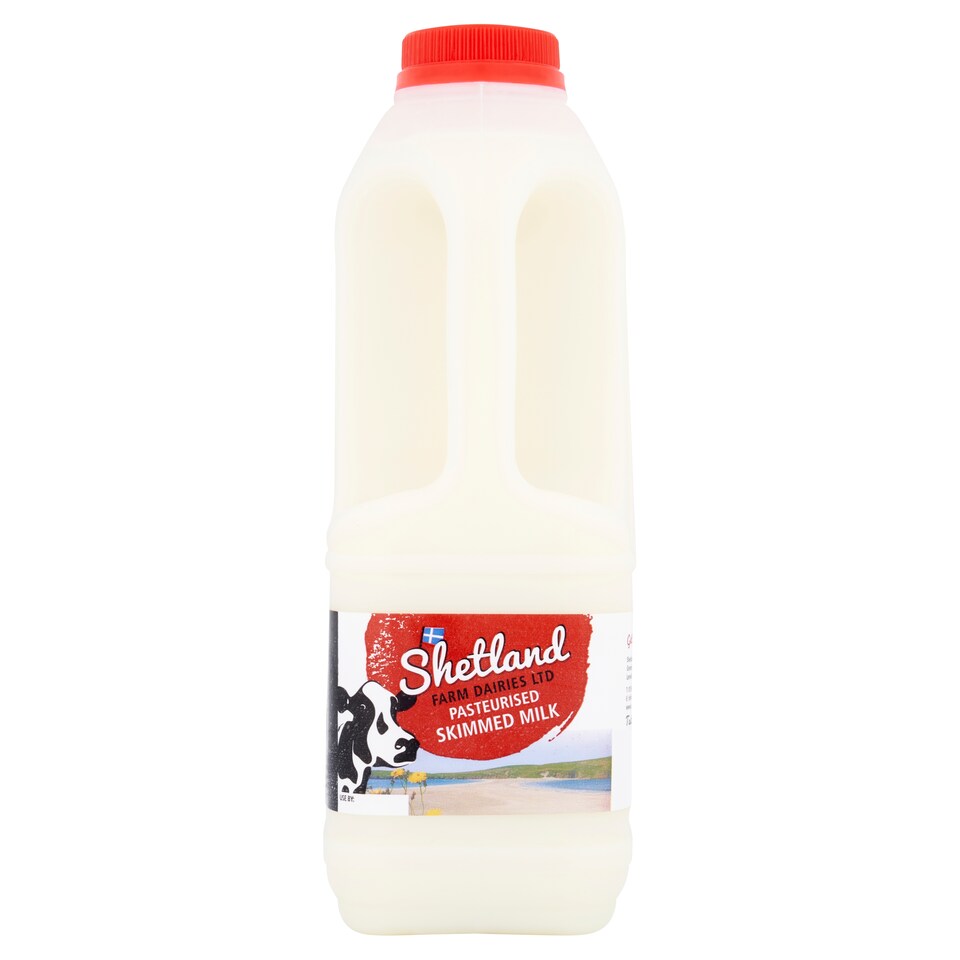 Shetland Farm Pasturised Skimmed Milk 1Ltr