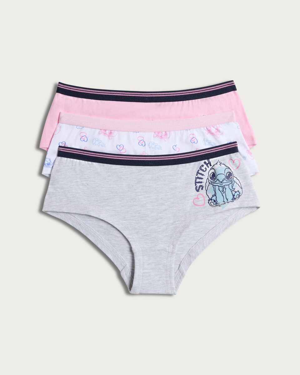 image 1 of Disney Lilo & Stitch 3-Pack Shorts in Multi