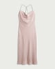 image 4 of F&F Satin Cowl Neck Maxi Dress in Pink