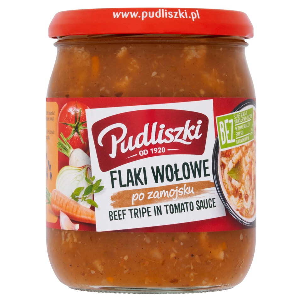 Pudliszki Beef Tripe In Tomato Sauce 500G